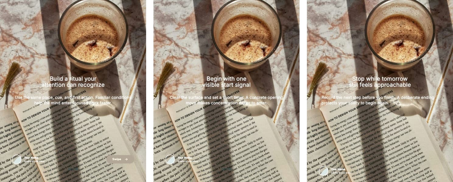 Photo Story carousel template preview